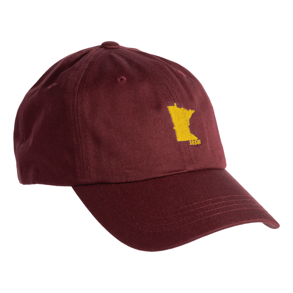 Minnesota 1858 Hat- Maroon & Gold - Northmade Co