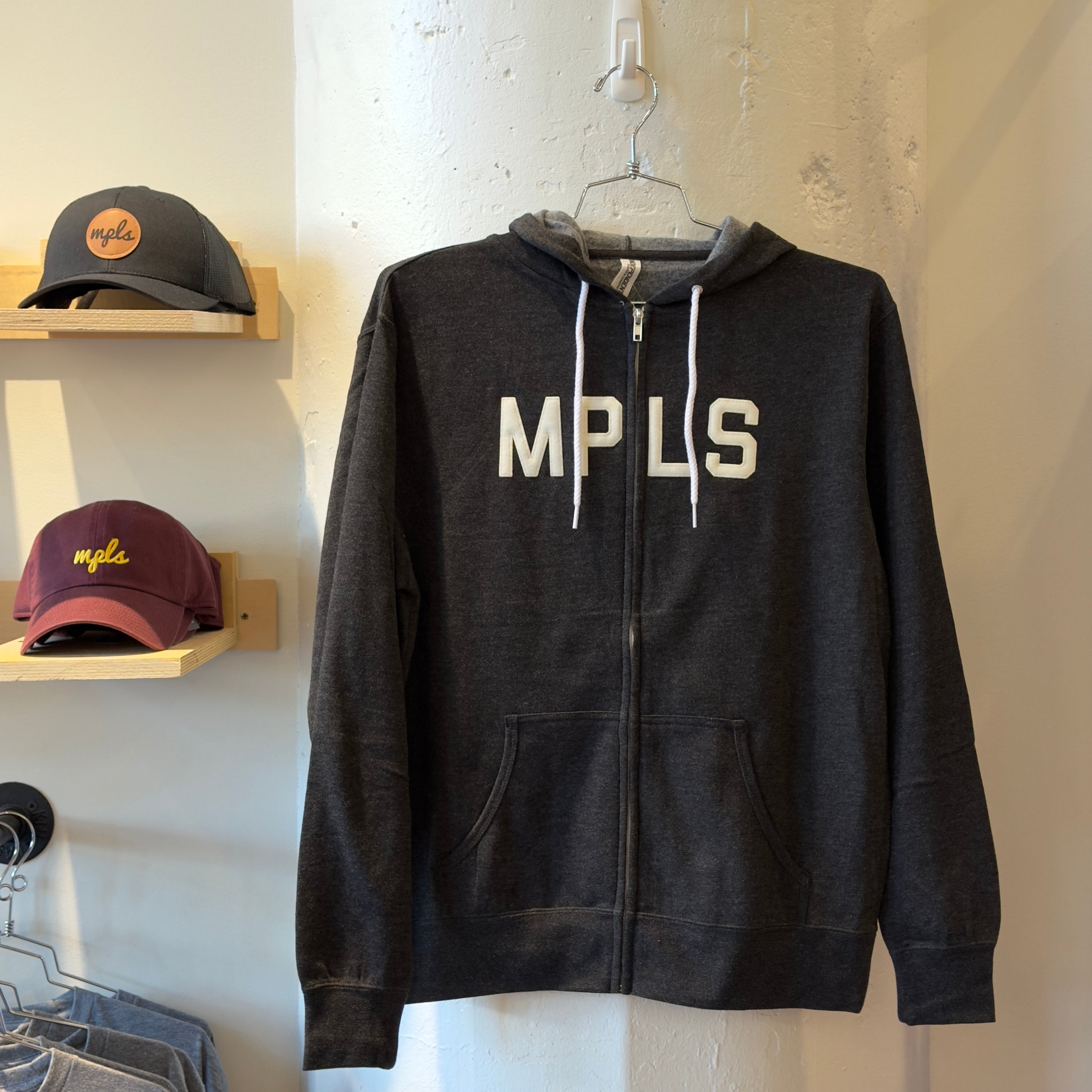MPLS Hooded Sweatshirt - Heather Charcoal - Northmade Co