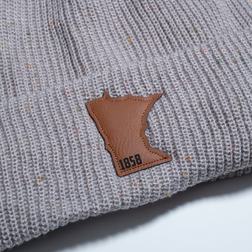 Minnesota 1858 Fleece-Lined Pom Hat - Light Grey - Northmade Co