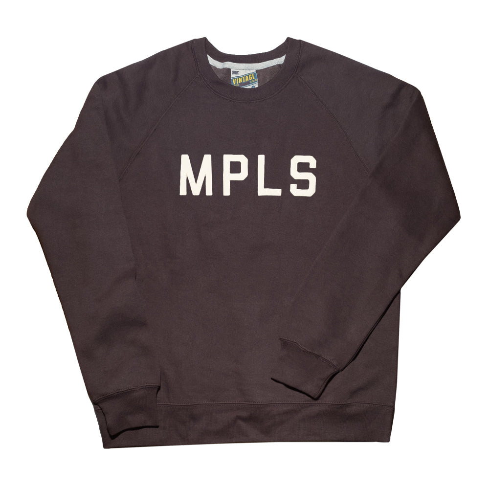 MPLS City Felt Sweatshirt - Chocolate Brown - Northmade Co