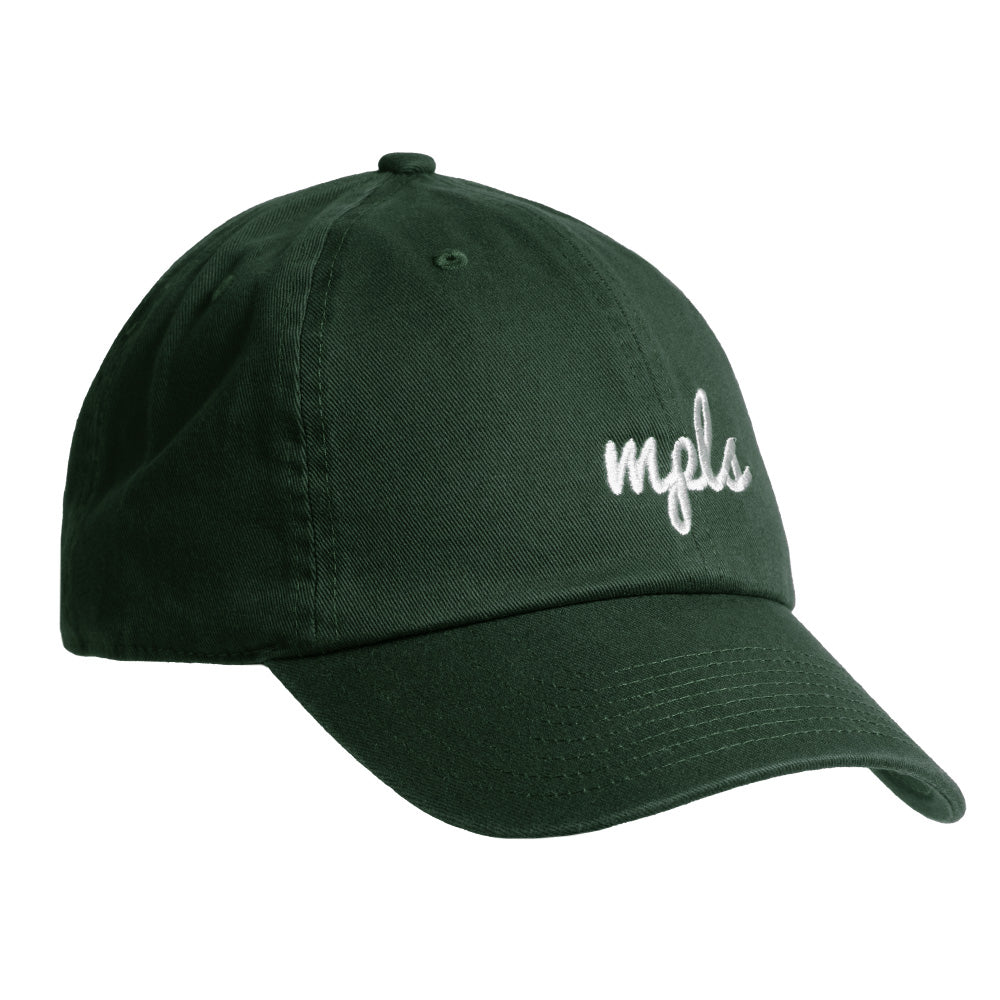MPLS (Minneapolis) Script Hat- Dark Green - Northmade Co
