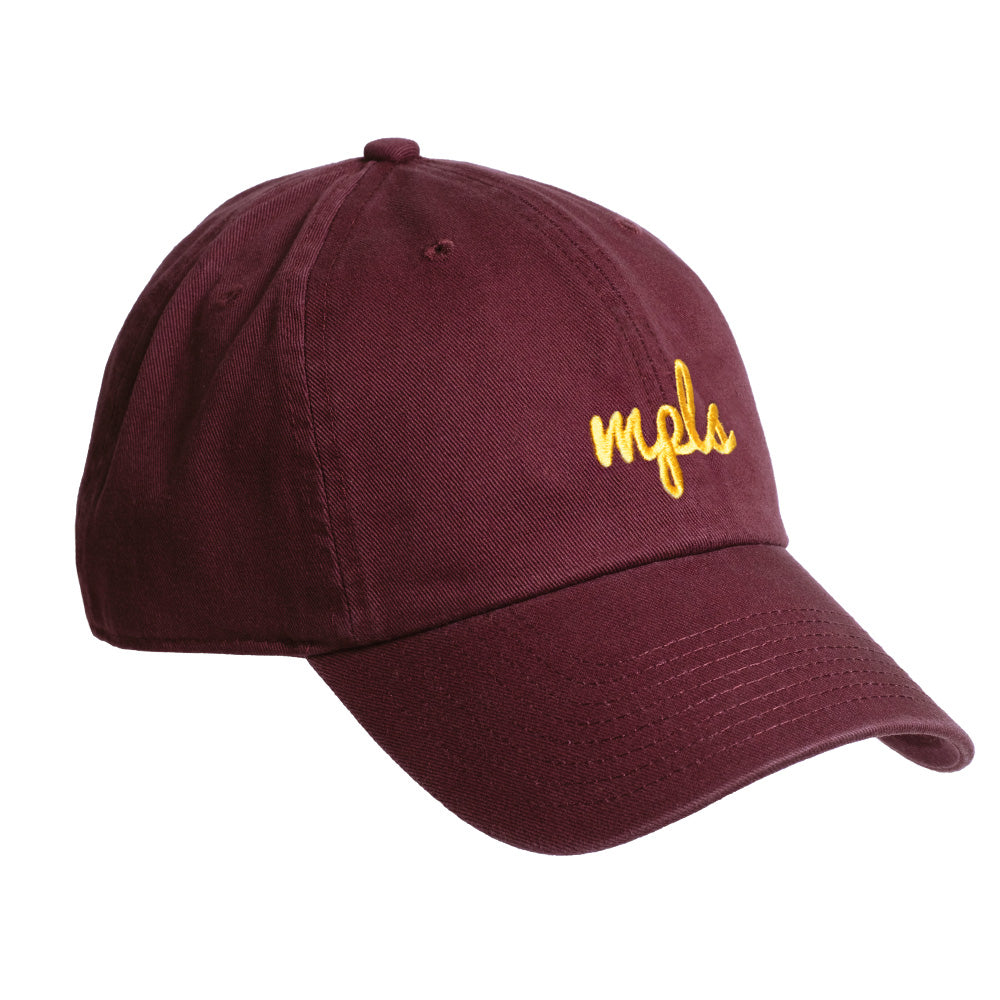 MPLS (Minneapolis) Script Hat- Maroon & Gold - Northmade Co