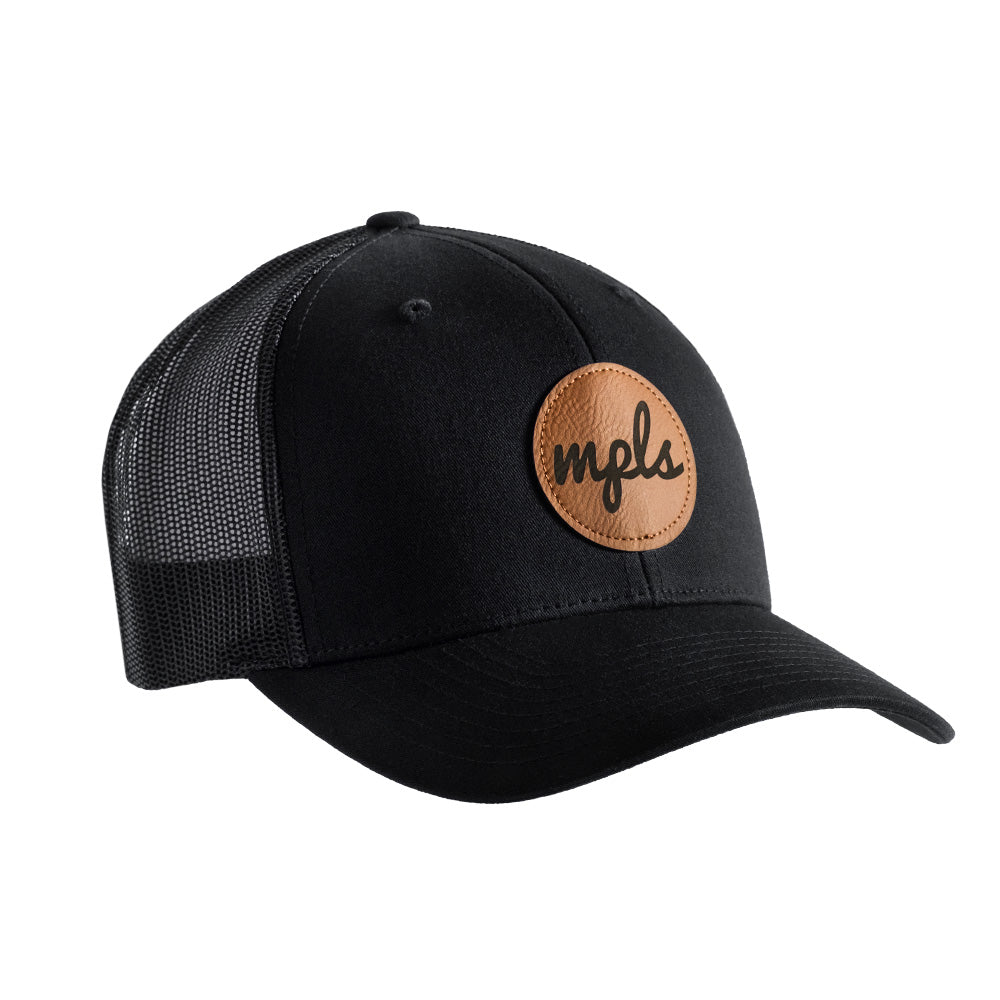 MPLS Script Snapback Hat - Black - Northmade Co