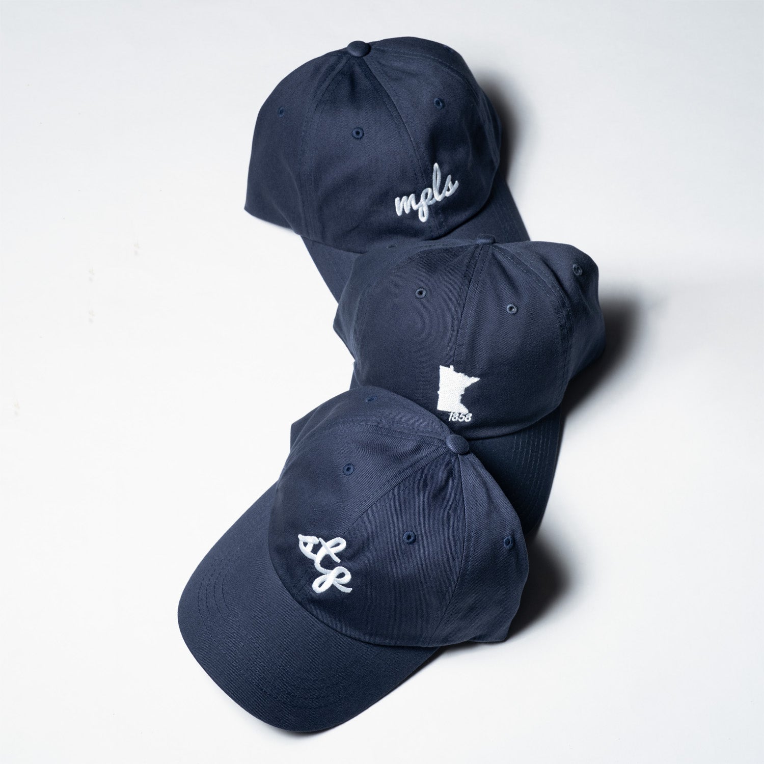 MPLS (Minneapolis) Script Hat- Navy - Northmade Co