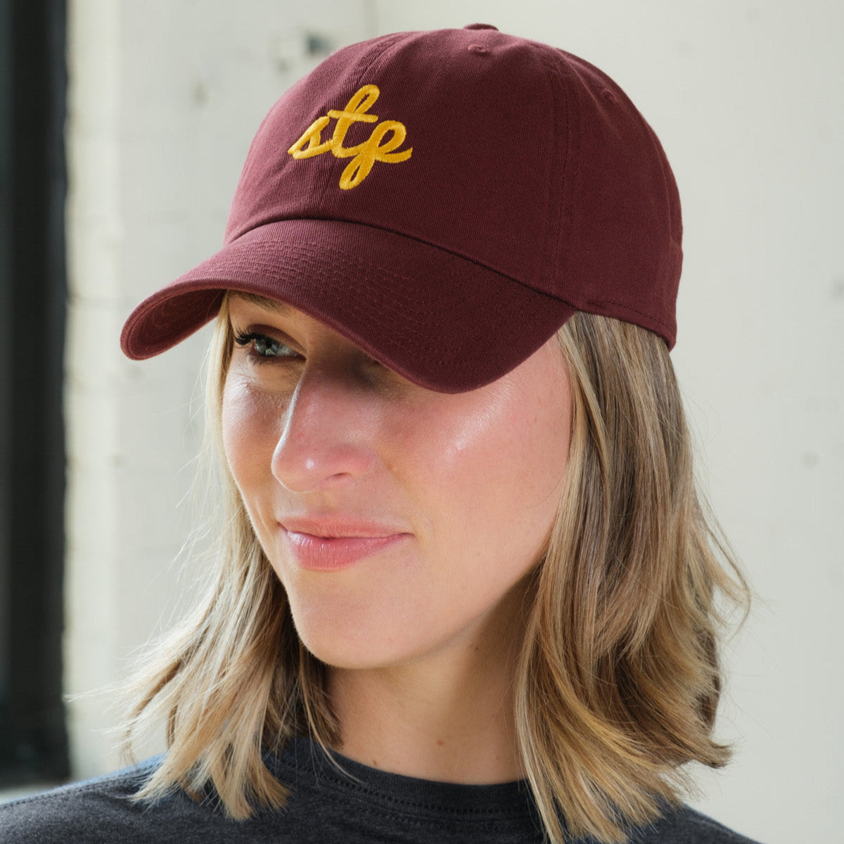 STP (St. Paul) Script Hat- Maroon & Gold - Northmade Co