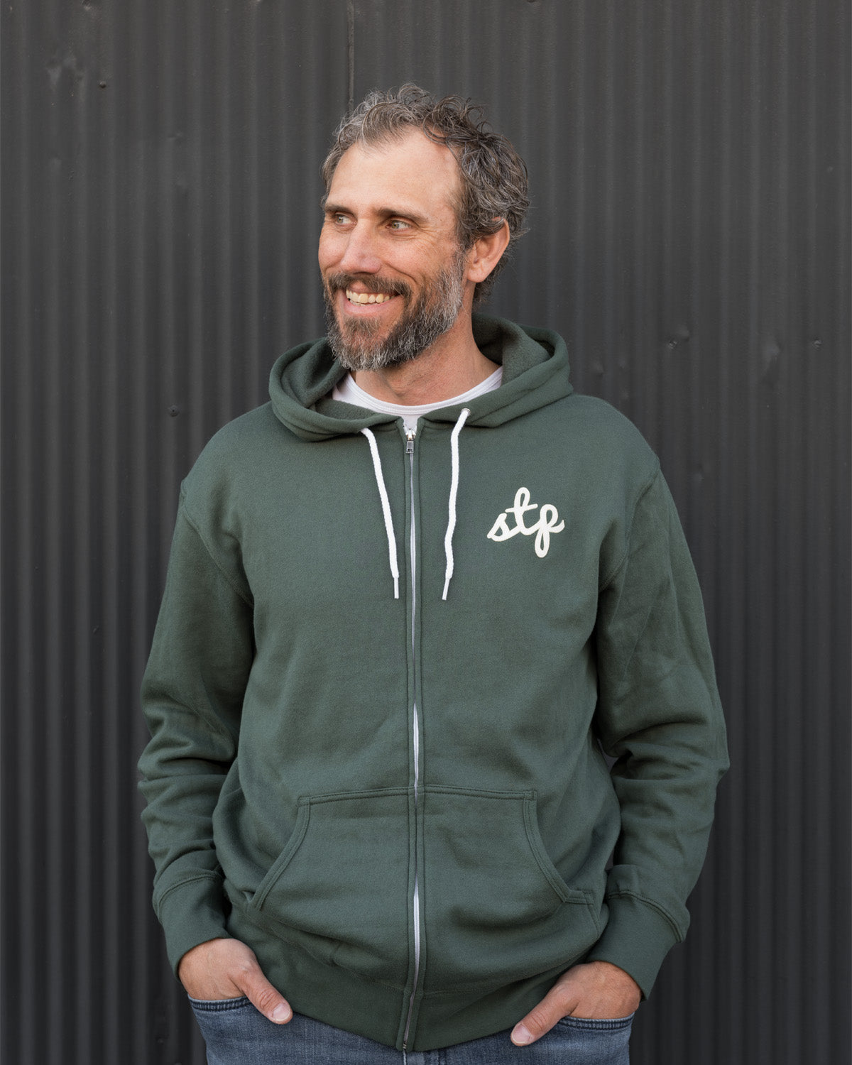 STP Script Zip-Up Hoodie | St. Paul Sweatshirt - Northmade Co