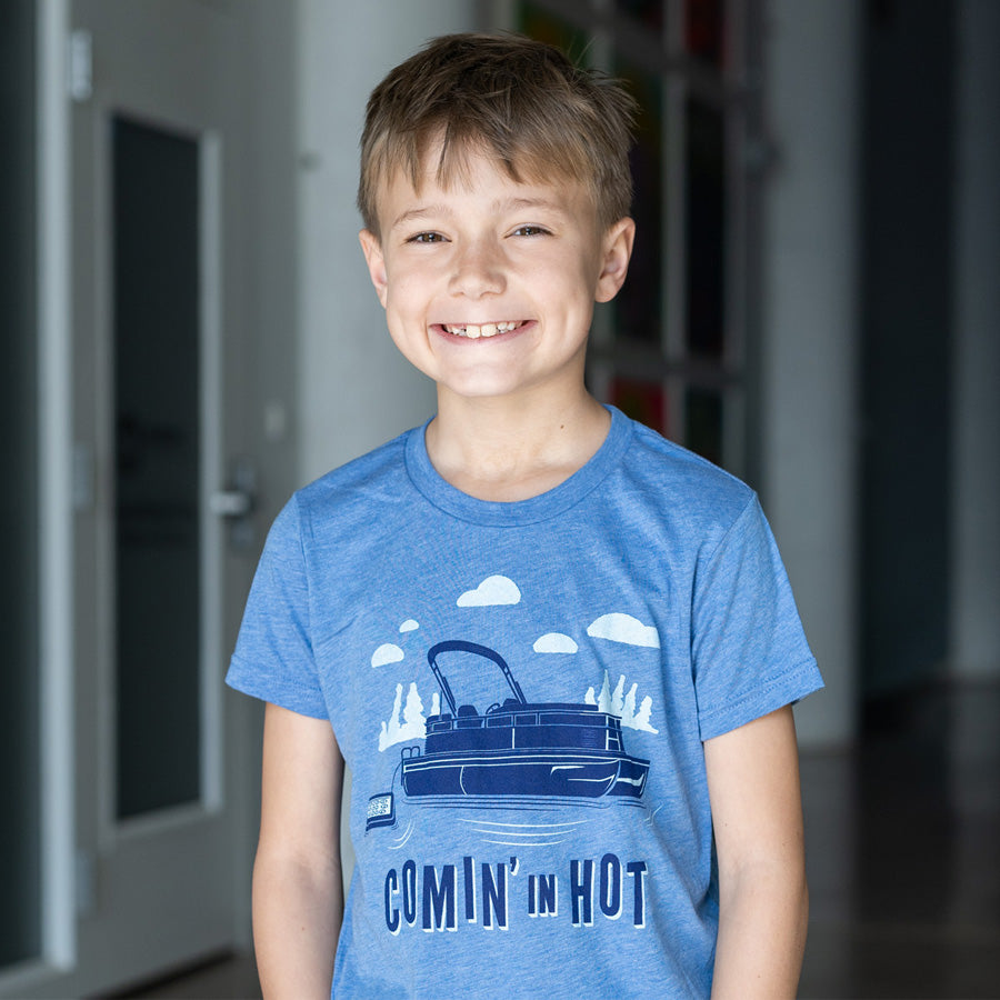 Comin' In Hot - Kids Pontoon Shirt - Northmade Co