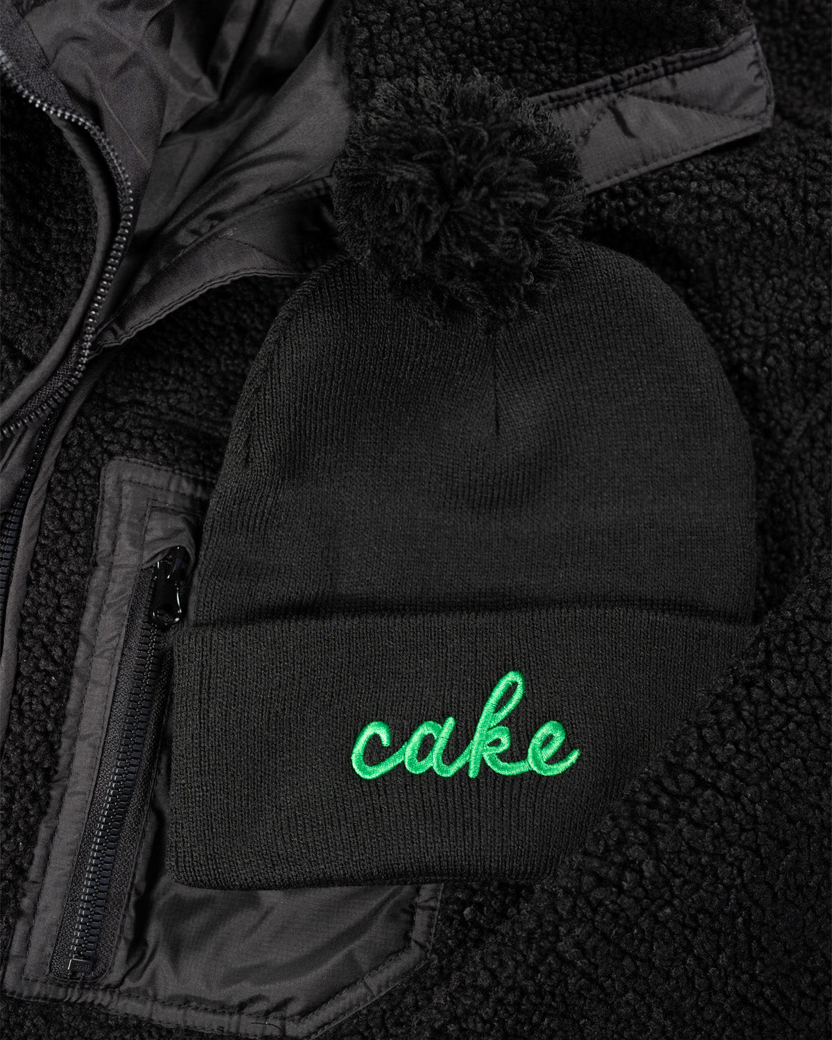 Cake Script Knit Winter Hat | Edina Pom Hat - Northmade Co