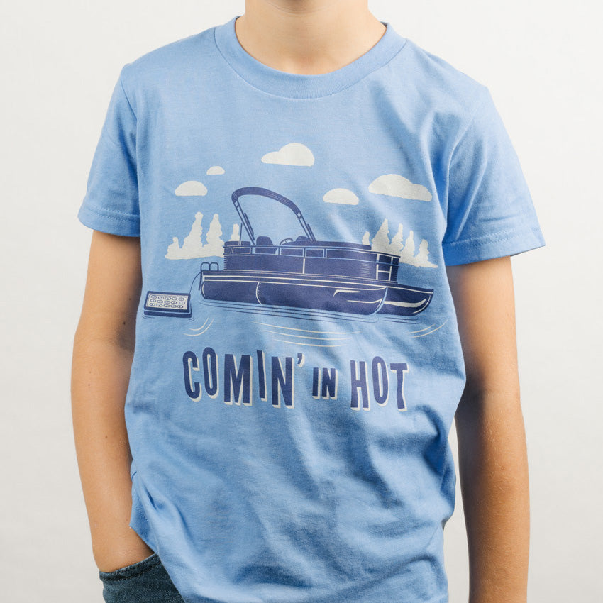 
                  
                    Comin' In Hot - Kids Pontoon Shirt - Northmade Co
                  
                