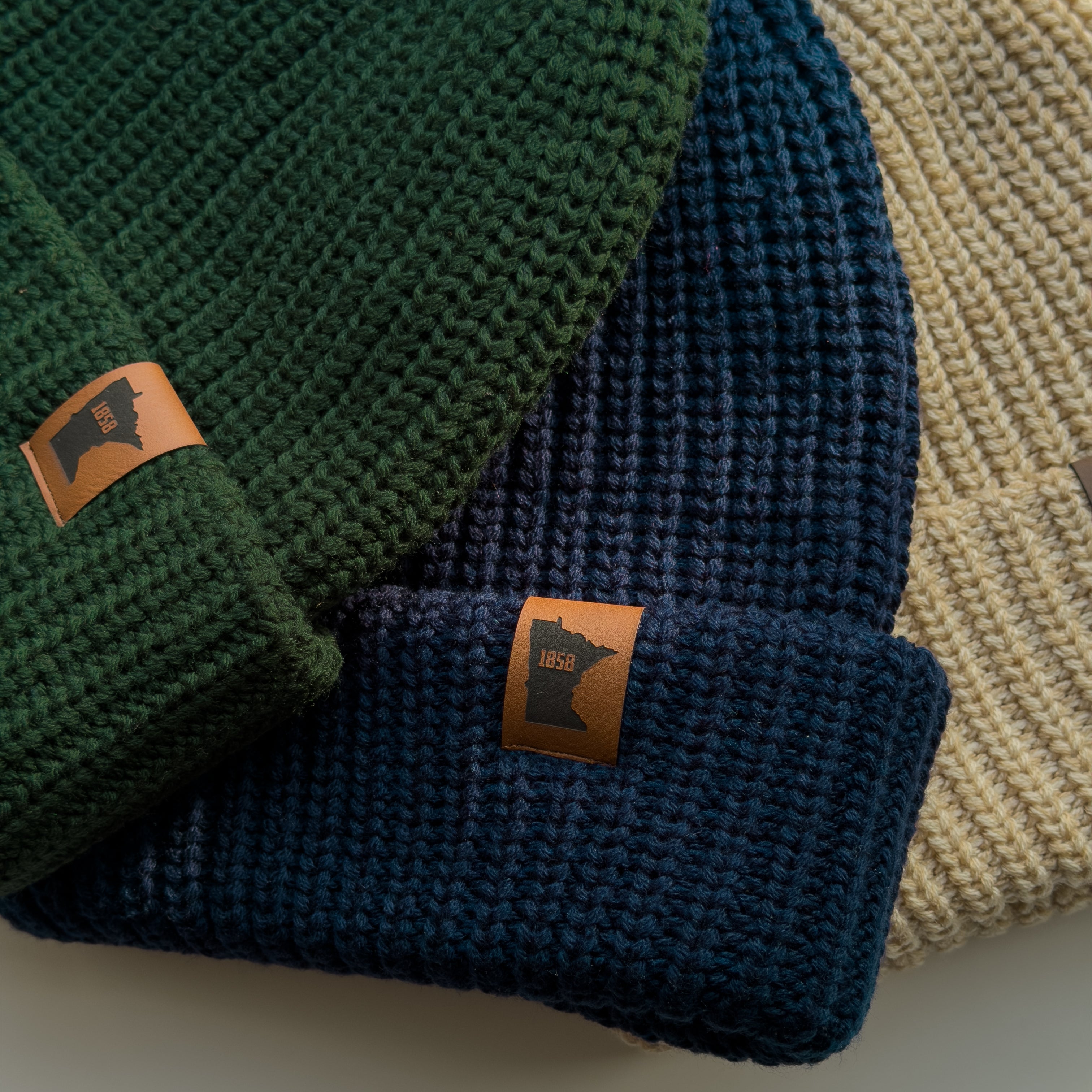 Minnesota 1858 Chunky Cuffed Beanie - Navy – Northmade Co.