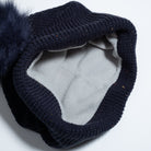 Minnesota 1858 Confetti Fleece Lined Knit Hat With Faux Fur Pom - Navy