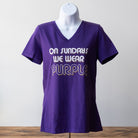 On Sundays We Wear Purple | Women's V-Neck - Northmade Co