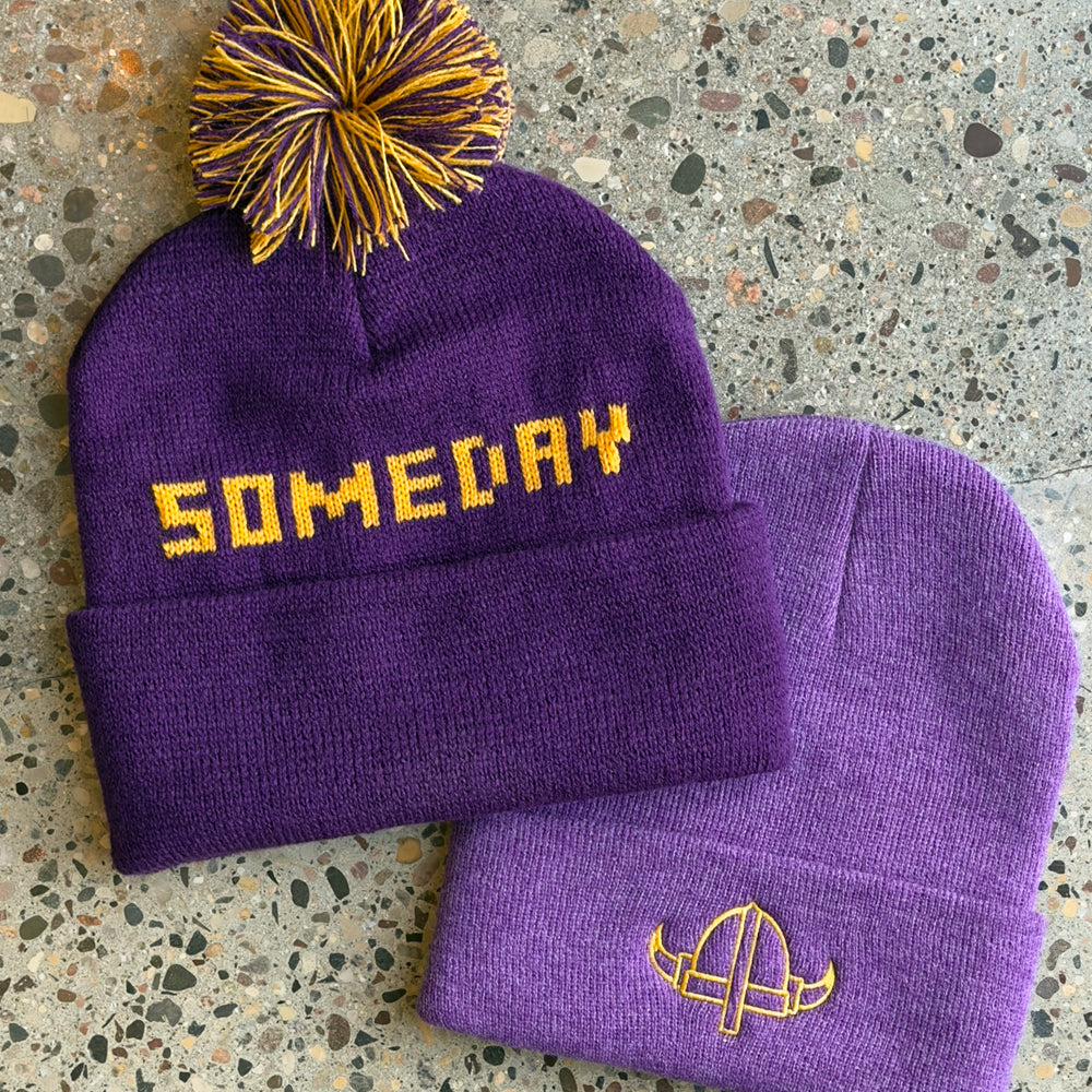 Someday - Viking Helmet - Minnesota Football Winter Hat - Northmade Co
