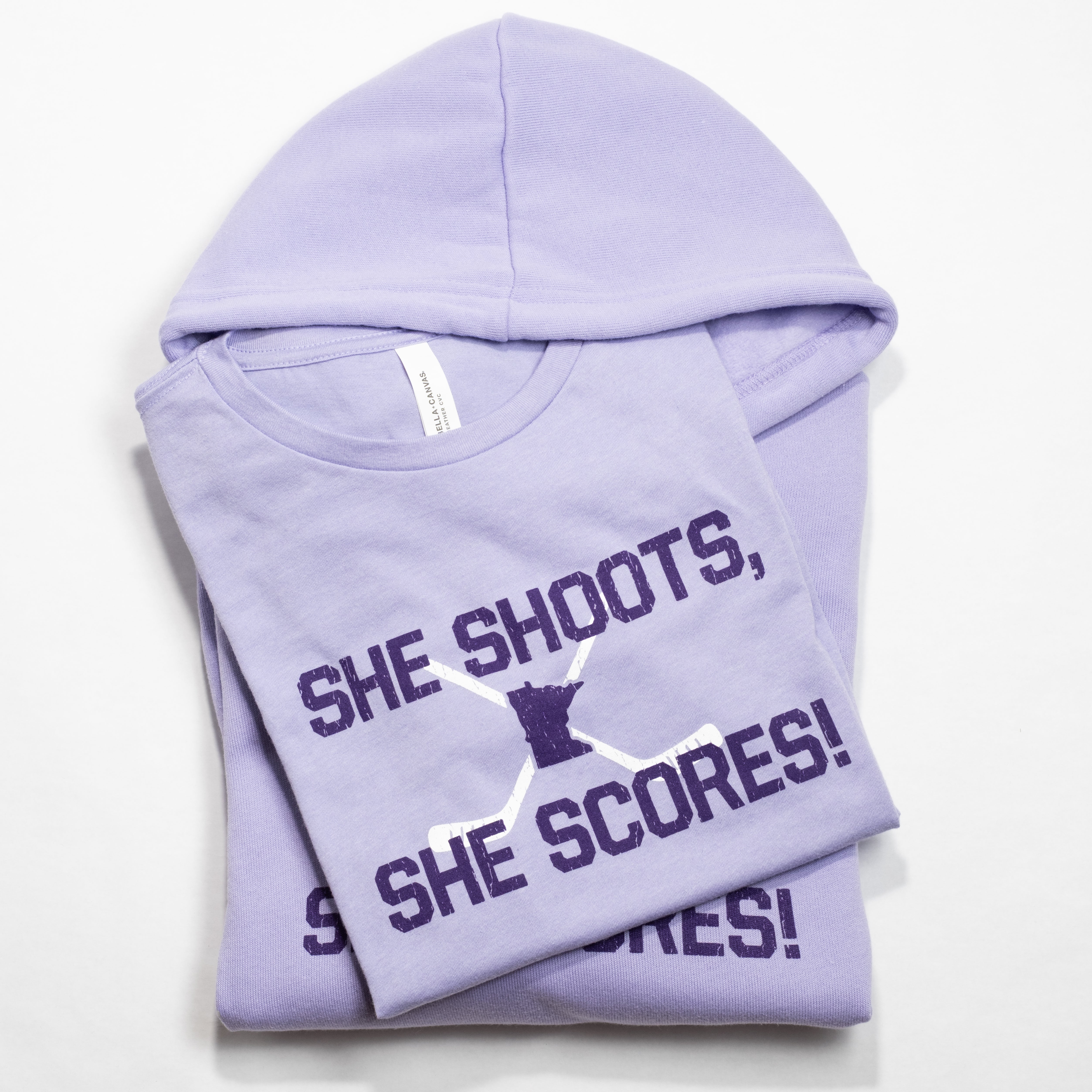 She Shoots, She Scores Women's Relaxed - Minnesota Hockey T-Shirt - Northmade Co
