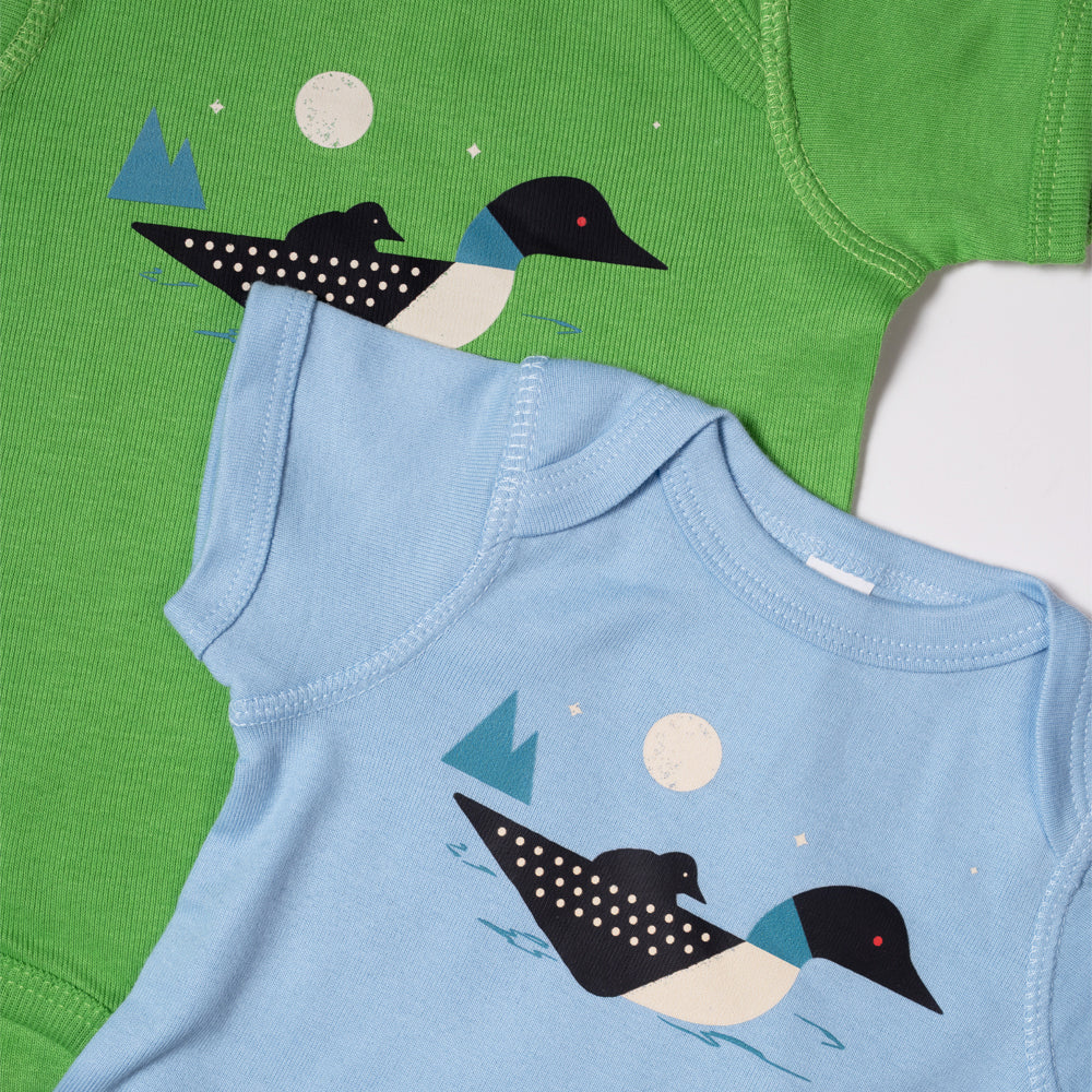 Baby Loon Calls Onesie - Light Blue - Northmade Co