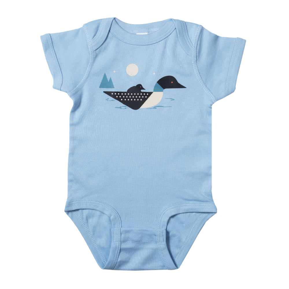 Baby Loon Calls Onesie - Light Blue - Northmade Co