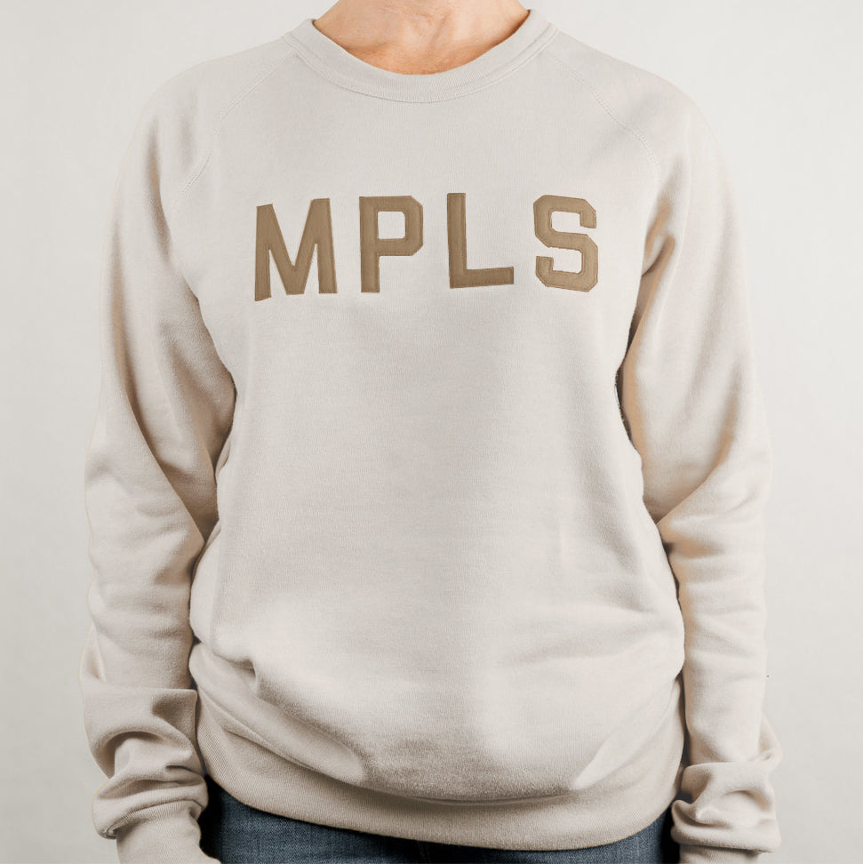 Minneapolis (MPLS) Heather Dust Crewneck Sweatshirt