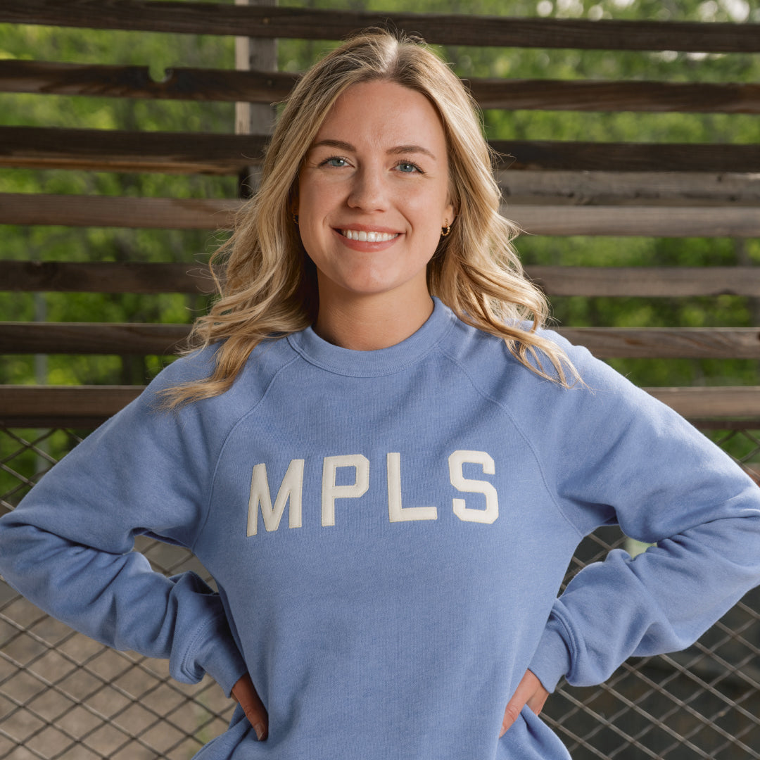 Minneapolis (MPLS) Blue Lavender Crewneck Sweatshirt