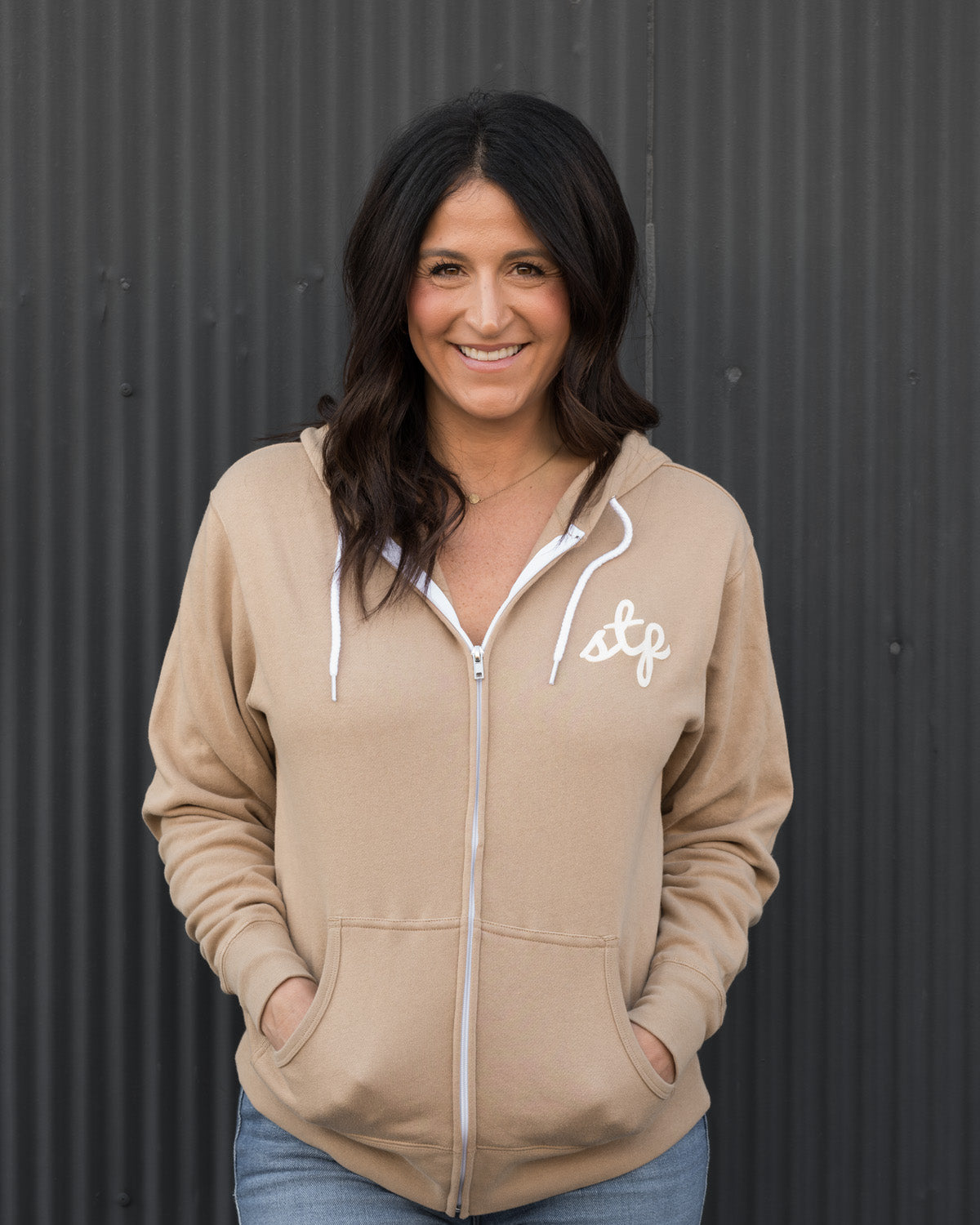 STP Script Zip-Up Hoodie | St. Paul Sweatshirt - Northmade Co