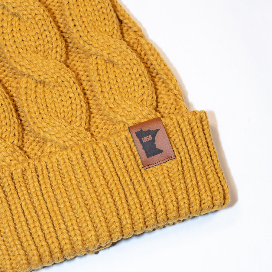 
                  
                    Minnesota 1858 Chunk Twist Knit Hat - Northmade Co
                  
                