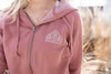 Three Pines Women's Hooded Sweatshirt- Dusty Rose - Northmade Co