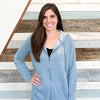 Three Pines Women's Hooded Sweatshirt- Misty Blue - Northmade Co