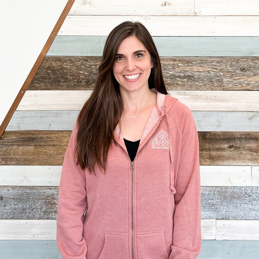 Three Pines Women's Hooded Sweatshirt- Dusty Rose - Northmade Co