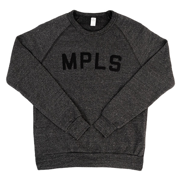 MPLS Felt Letter Sweatshirt- Black - Northmade Co