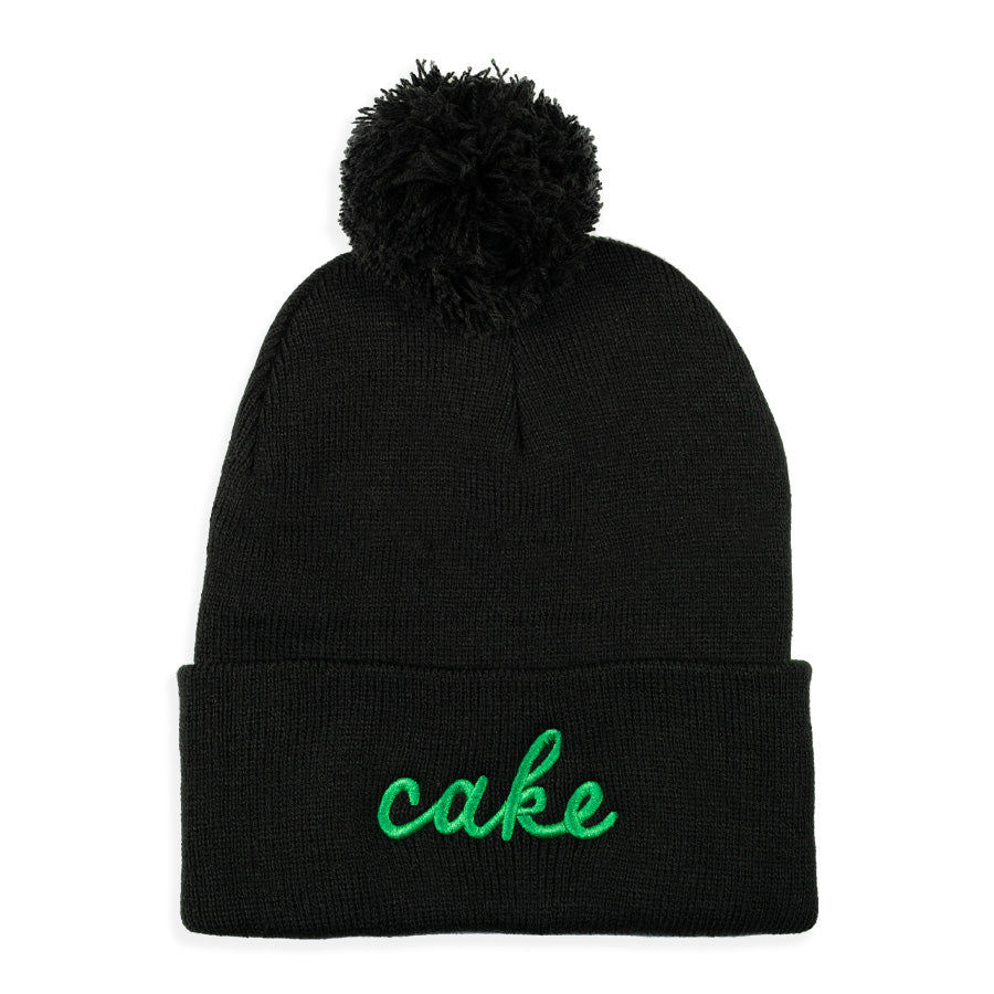 
                  
                    Cake Script Knit Winter Hat | Edina Pom Hat - Northmade Co
                  
                