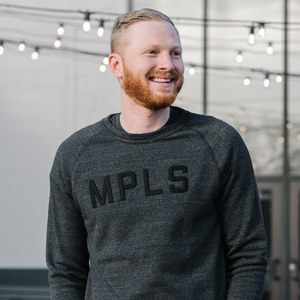 MPLS Felt Letter Sweatshirt- Black - Northmade Co
