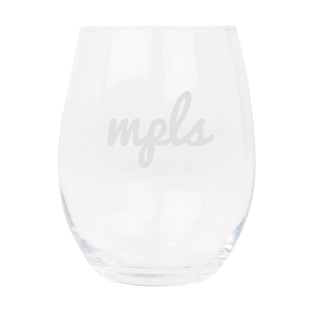 
                  
                    MPLS Script Wine Glass - Northmade Co
                  
                