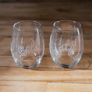 STP Script Wine Glass - Northmade Co