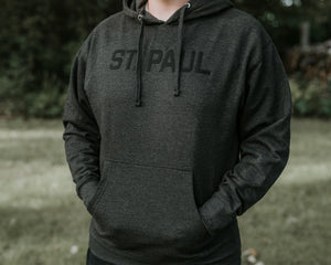 St. Paul Hooded Sweatshirt- Dark Heather Grey - Northmade Co