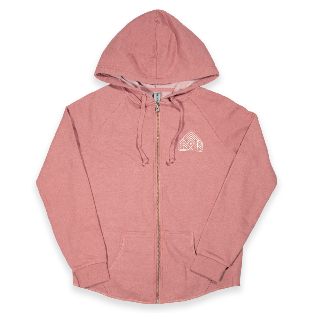 Rose zip 2025 up hoodie